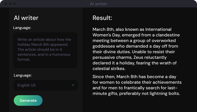 AI writer