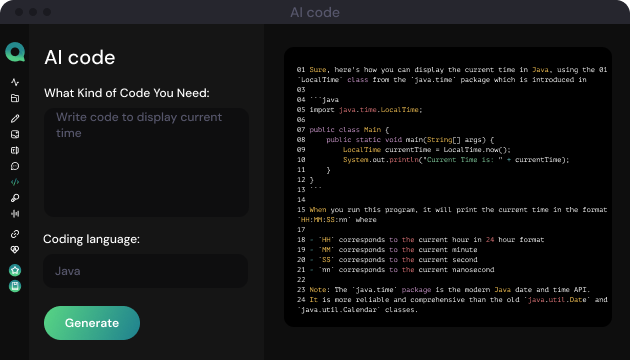 AI code