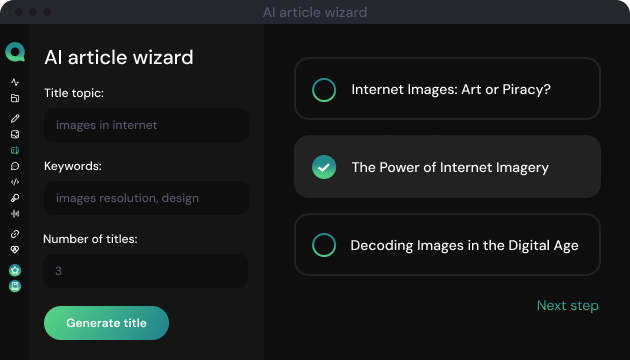 AI article wizard